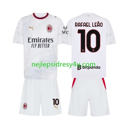 Fotbalový Dres AC Milán Rafael Leao 10 Dětské Venkovní 2026/27 Fotbalový Dres AC Milán Rafael Leao 10 Dětské Venkovní 2026/27